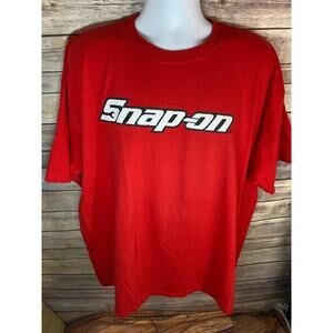 Vintage Snap‑On T‑Shirt – Men’s XXL – Red – 2000s – Gildan Tag